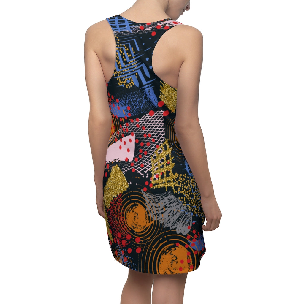 Tye Die Women's Cut & Sew Racerback Dress - Phu Design | Website | Graphic Design